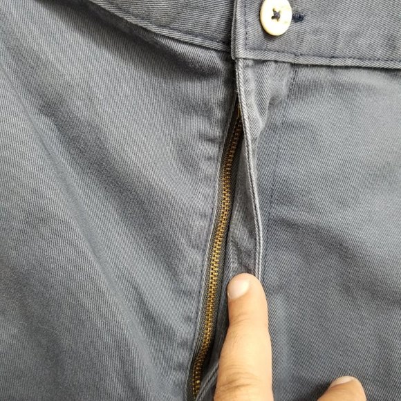 Chaps‎ Ralph Lauren Pants Mens 38x33 Blue Pockets Casual Cotton - Picture 7 of 14